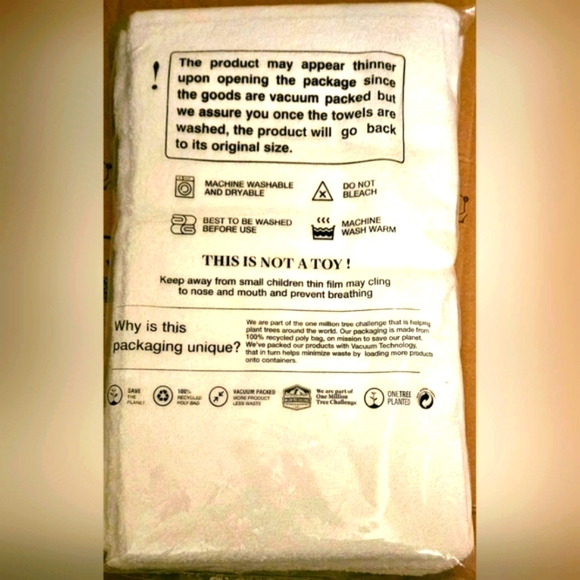 4-Piece Turkish Hand Towels Set, 100%  Cotton Premium - Picture 6 of 6